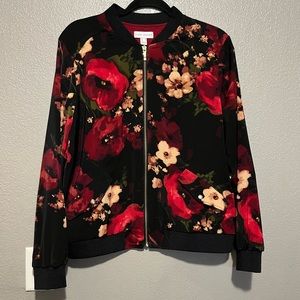 Susan Graver Floral Jacket